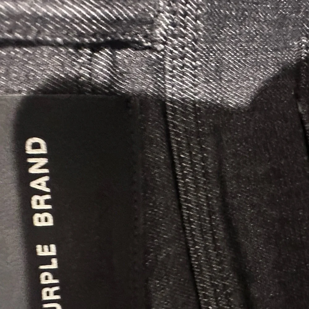 Purple Brand Skinny Jeans in Dark Blue and Gray - Picture 5 of 6